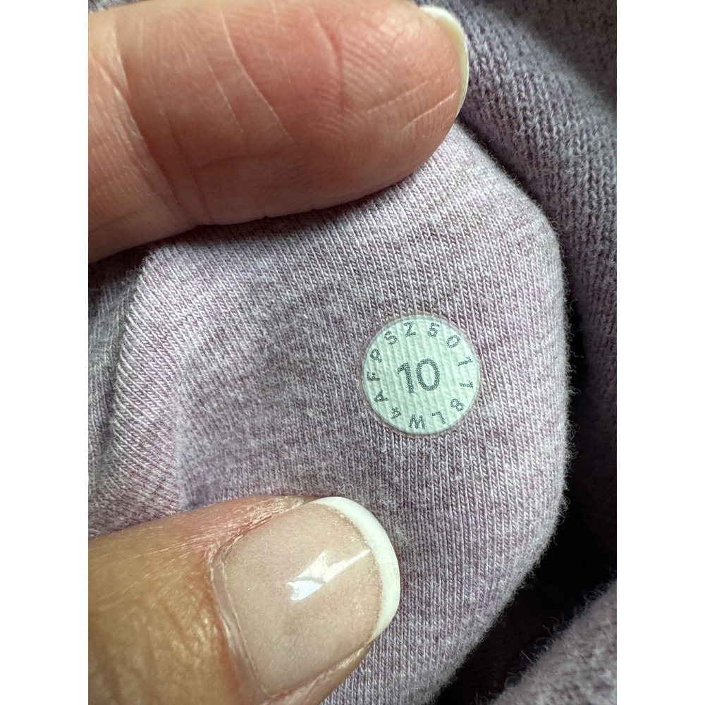 Lululemon Scuba Full Zip Hoodie Women Sz 6 Pink Heathered Mauve Athletic Jacket - Picture 12 of 12